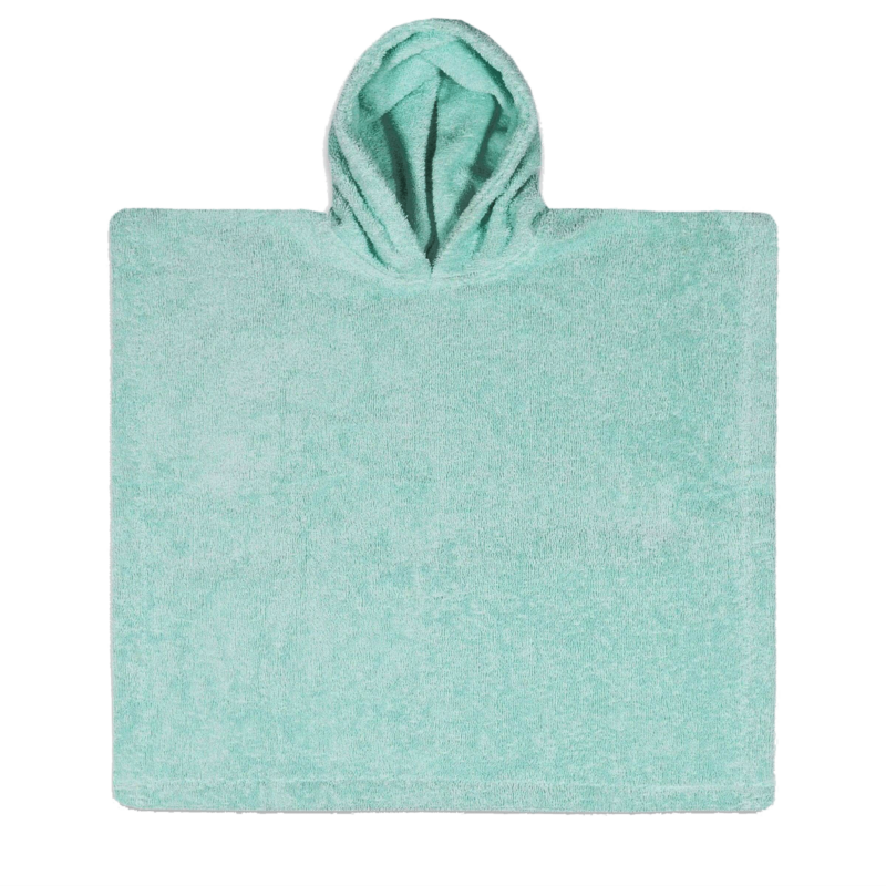 poncho - kleur mint met naam