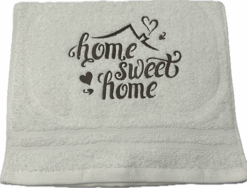 Gastendoekjes home sweet home - 2st -  relatiegeschenk - geschenk - cadeau - gift - huis - Afbeelding 2