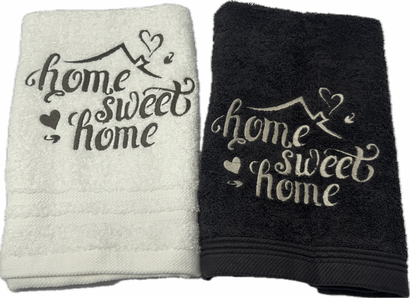 Gastendoekjes home sweet home - 2st -  relatiegeschenk - geschenk - cadeau - gift - huis