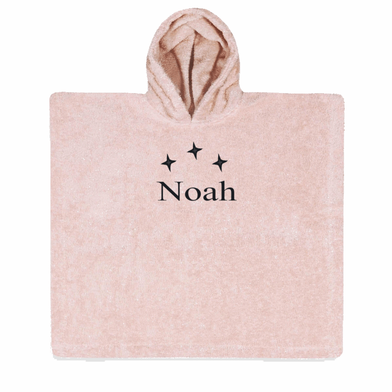 poncho blush (55x55) - 1 stuk Met GRATIS uw naam er op geborduurd | Borduurservice Valkenburg