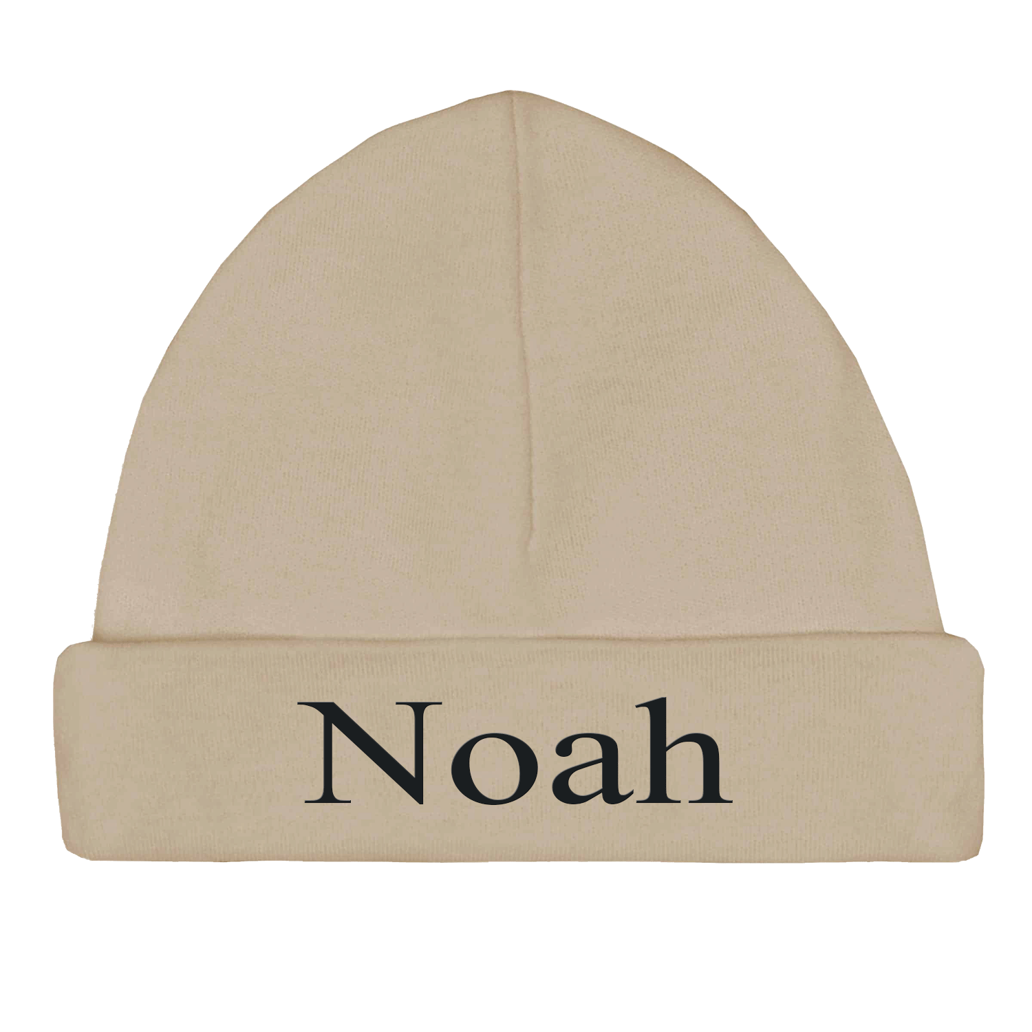 Babymutsje cream 50-56 - 1 stuk Met GRATIS uw naam er op geborduurd