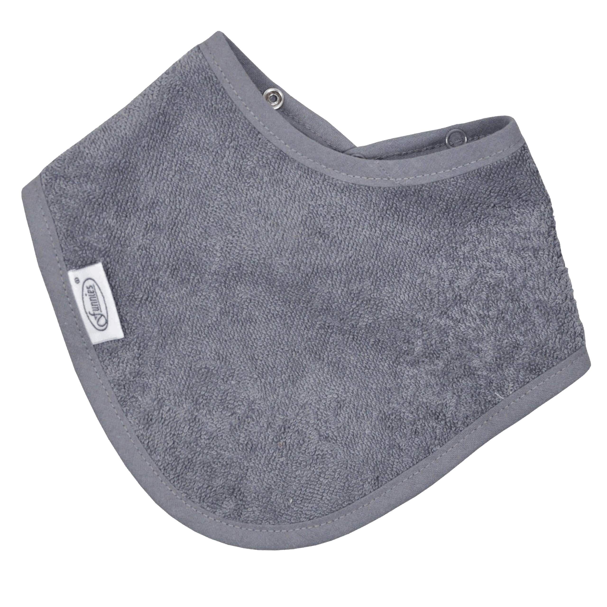 Bandana slabbetje uni line - antraciet - met GRATIS geborduurde naam - Afbeelding 2